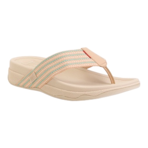 FITFLOP Men's Surfer Weave Stripe Toe Post Sandals Size various - Picture 1 of 2